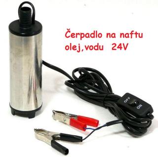 Čerpadlo na naftu,olej,vodu na 24V mini (Prietok - 15L/min)