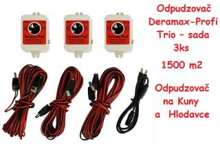 Deramax Odpudzovač Profi - Trio – sada 3ks, odpudzovač na kuny a hlodavce