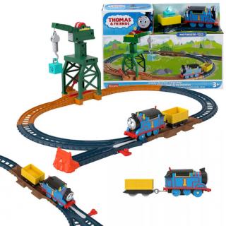 Fisher-Price Thomas  Friends Sada Lokomotíva, Vlaková súprava na batérie + žeriav Charlie