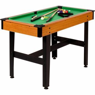 GAMES PLANET Biliardový stôl 122 x 61 x 76 cm, hnedý