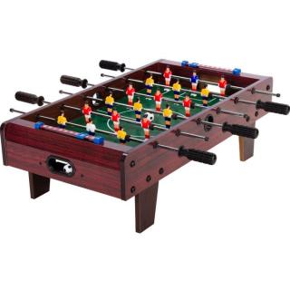 GAMES PLANET Stolný futbal 70x37x25cm, tmavo hnedý (Malé)