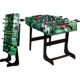 GAMES PLANET Stolný futbal BELFAST 121 cm x 101  x 79 cm, skladací, hnedý