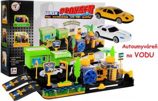 JOKO Carwash, Detská autoumyváreň + 2 autíčka, zelená