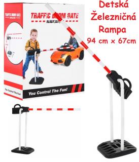 JOKO Detská železničná rampa, zábrana, závora, červeno-biela