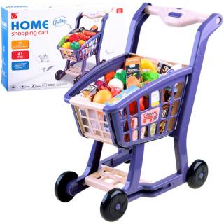 JOKO Detský Nákupný Košík, Vozík so Supermarketu so zvukom, fialový