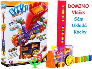 JOKO Domino vláčik 105ks - sám ukladá kocky, na batérie
