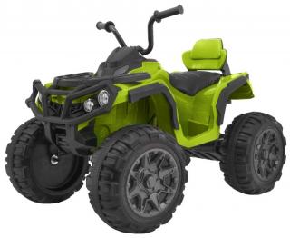 Joko Elektrická štvorkolka ATV 2x45W, Kožené sedadlo, Penové Odpružené kolesá, Rádio, USB, zelená