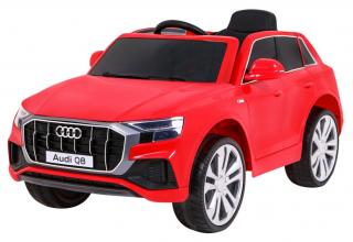 JOKO Elektrické autíčko Audi Q8 Lift, penové kolesá, kožené sedadlo, USB, MP3, červené