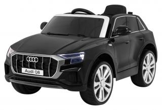 JOKO Elektrické autíčko Audi Q8 Lift, penové kolesá, kožené sedadlo, USB, MP3, čierne