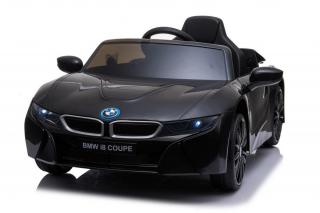 JOKO Elektrické autíčko BMW I8 COUPE LIFT, penové kolesá, kožené sedadlo, USB, MP3, čierne