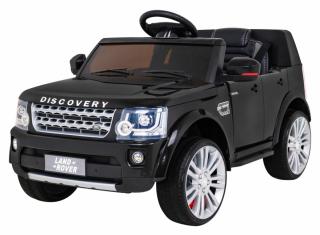 JOKO Elektrické autíčko Land Rover Discovery, penové kolesá, kožené sedadlo, čierne