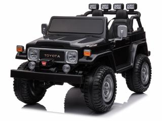 JOKO Elektrické autíčko Toyota Land Cruiser, 4x4 4x24V 100W, Dvojmiestne Kožené sedadlo, Penové kolesá, nosnosť 59kg, čierne
