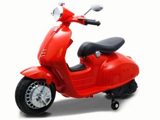 JOKO Elektrický skúter, motorka Vespa + MP3, červený