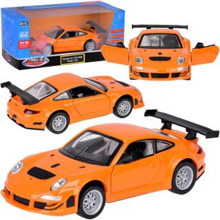 JOKO Kovový Model Auto Porsche 911 GT3 RS 1:32 so svetlom a zvukom + otváracie dvere, oranžové