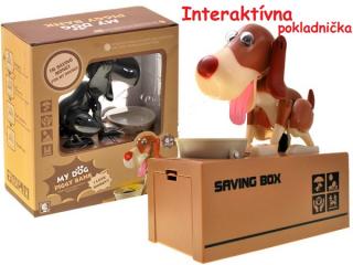 JOKO My Dog, Interaktívna pokladnička psík, hnedý