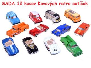 JOKO Sada kovových autíčok 12 kusov