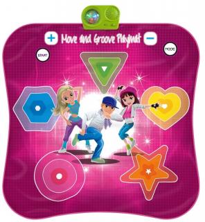JOKO Tanečná podložka Twister Move and Groove s disco svetlom
