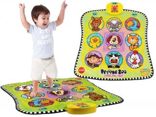 JOKO Tanečná podložka Zvieratá hra twister dancing ZOO pre najmenšie deti