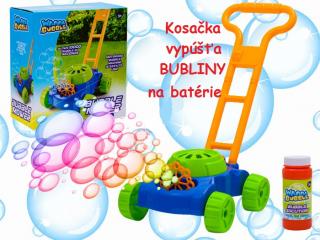 JOKO Záhradná kosačka pre deti, vypúšťa bubliny na batérie, zelená ()