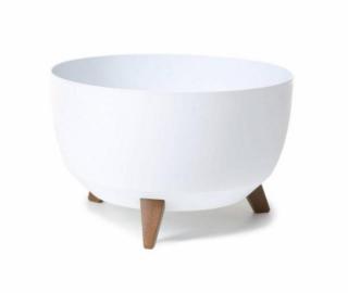 Kvetináč ROMA plastový, 29 cm, biely