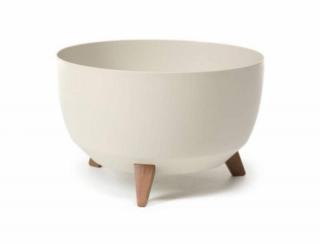 Kvetináč ROMA plastový, 29 cm, prírodný krémový