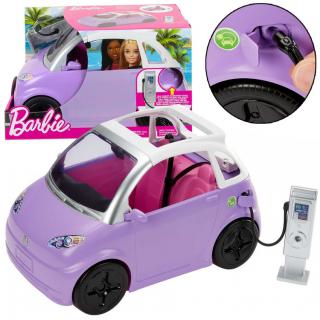 MATTEL Auto Barbie Elektromobil s Nabíjacou stanicou, fialové
