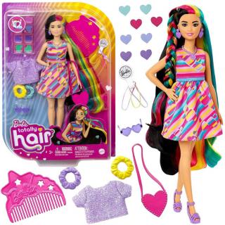 MATTEL Bábika Barbie Totally Hair Fantastické vlasové kreácie srdce meniace Farbu + Farebné vlasy