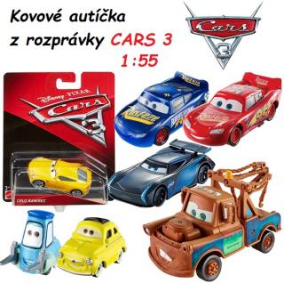 Mattel Kovové autíčko z rozprávky CARS 3