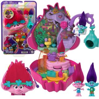 MATTEL Polly Pocket Trolls Otvárací Domček Trolov Poppy HKV39
