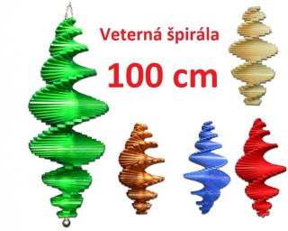 MKSTOR Drevená Veterná špirála 100cm