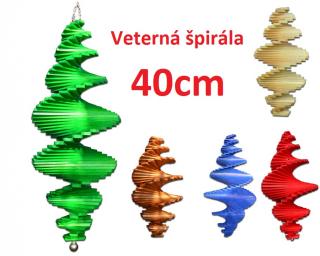 MKSTOR Drevená Veterná špirála 40cm