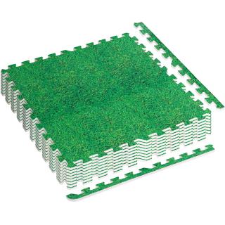 MOVIT Penové Puzzle Hypoalergénne 60x60cm 8ks, zelená tráva
