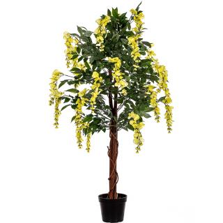 PLANTASIA Umelý strom Vistéria 120 cm, žltá (Umelé kvety)