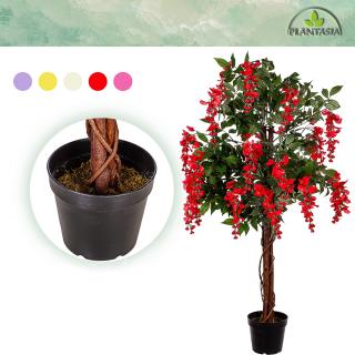 PLANTASIA Umelý strom Vistéria 120cm, červená (Umelé kvety)