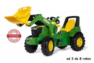 Rolly Toys, šľapací traktor John Deere 7310R s čelným nakladačom R71030 Farmtrac