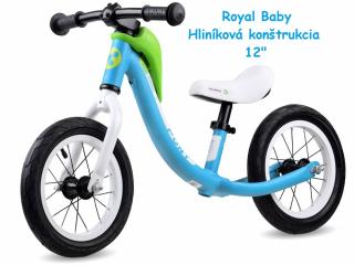 Royal Baby Detské odrážalo PONY SPRINT 12" s hliníkovou konštrukciou + popruh na prenášanie, modré