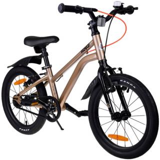 RoyalBaby Hliníkový Detský Bicykel Light and Perfect Gold Kable-Belt 16", ľahký, Váha 6,5kg, zlatý