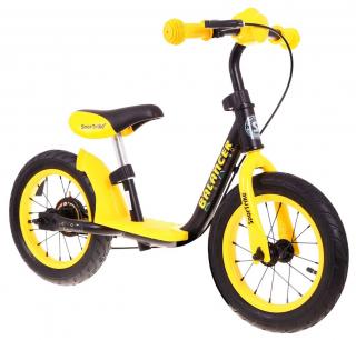 SporTrike Detské Cyklo Odrážadlo Balancer 12", nafukovacie kolesá, žlté