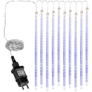 VOLTRONIC Led osvetlenie padajúci sneh, padajúci vodopád 480Led, 10 svetelných trubíc, modré