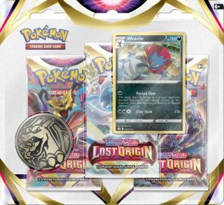 Pokémon TCG Lost Origin 3-Pack Blister - Weavile