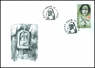 FDC 705 - 75. výročie tragických udalostí v obciach Ostrý Grúň a Kľak