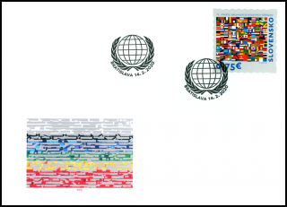 FDC 706 - 75. výročie Organizácie Spojených národov