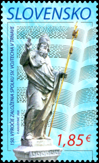 Známka - 150. výročie založenia Spolku sv. Vojtecha v Trnave