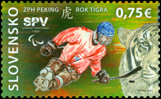 Známka č.758. XIII. zimné paralympijské hry v Pekingu