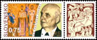 Známka - Deň poštovej známky: Mikuláš Klimčák (1921 – 2016)