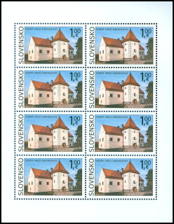Známka - Krásy našej vlasti: Kaštieľ Vodný hrad v Šimonovanoch - UTL