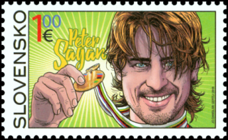 Známka - Majstrovstvá sveta v cestnej cyklistike 2015 - Peter Sagan