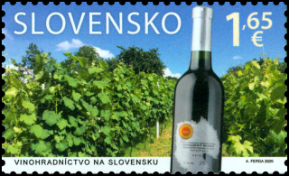Známka - Spoločné vydanie s Maltou: Vinohradníctvo na Slovensku