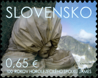 Známka - Šport: 100. výročie horolezeckého spolku JAMES
