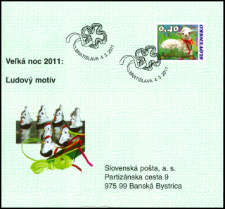 Známkový zošítok - Veľká noc 2011: Ľudový motív